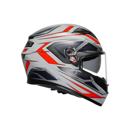 K3 DOT(E2206) - SPACE MATT WHITE/RED FLUO